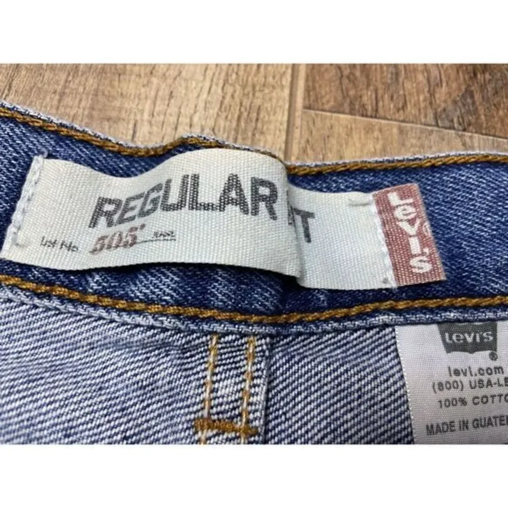 Vintage Levi 505 Jeans‎ Mens 33X30 Blue 2004 Straight 100% Cotton Denim Red Tab